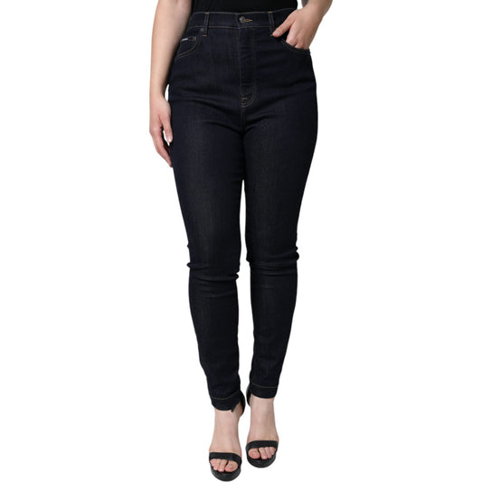 Dolce & Gabbana Black GRACE High Waist Skinny Denim Jeans Dolce & Gabbana