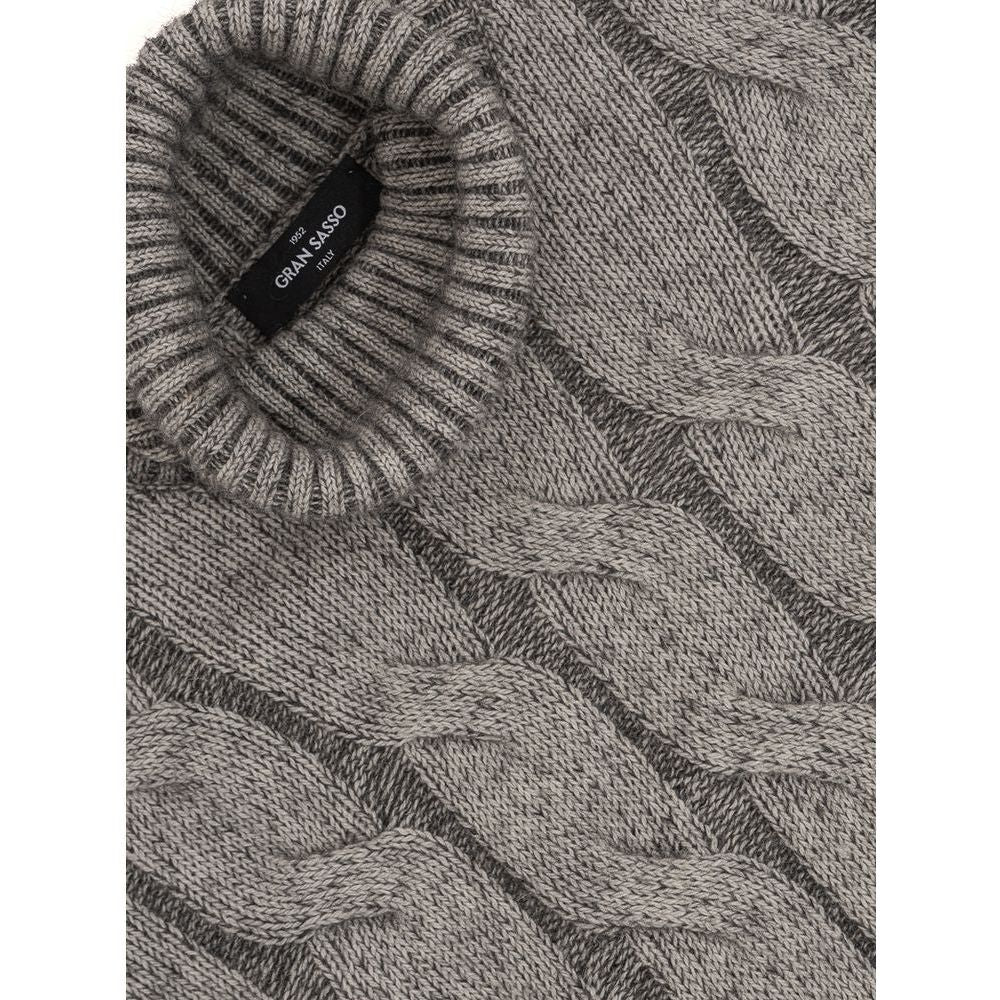 Gran Sasso Gray Cashemere Sweater Gran Sasso