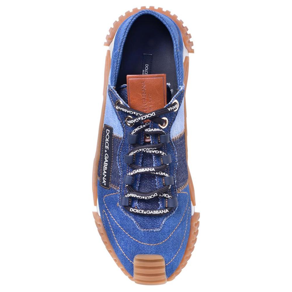 Dolce & Gabbana Blue Cotton Sneaker Dolce & Gabbana