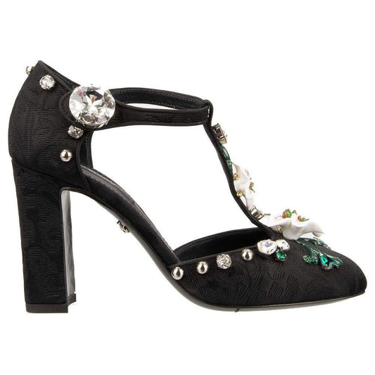 Dolce & Gabbana Black Viscose Pump Dolce & Gabbana