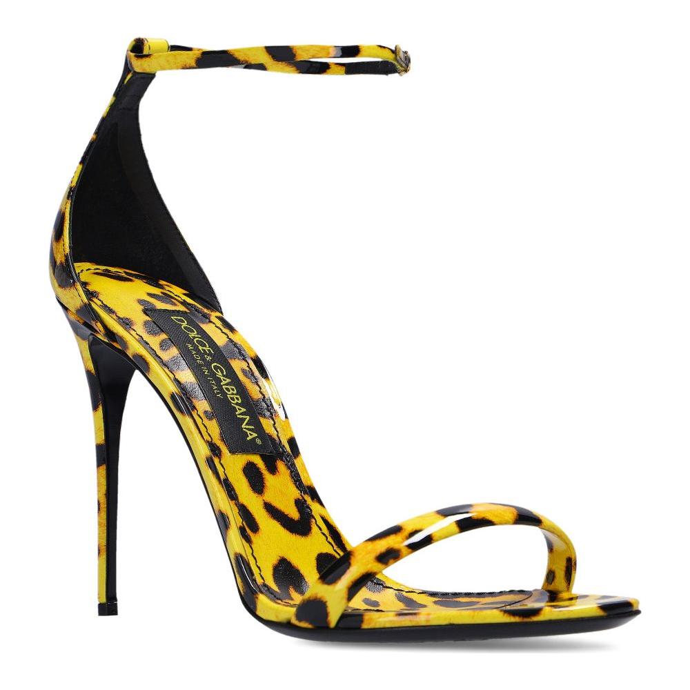 Dolce & Gabbana Yellow Leather Di Calfskin Sandal Dolce & Gabbana