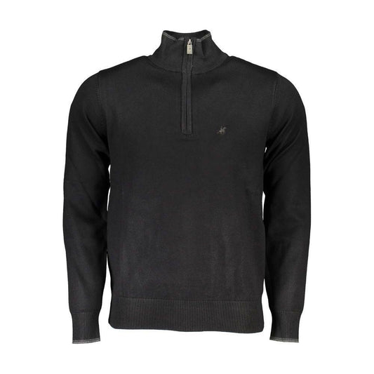 U.S. Grand Polo Black Nylon Sweater U.S. Grand Polo