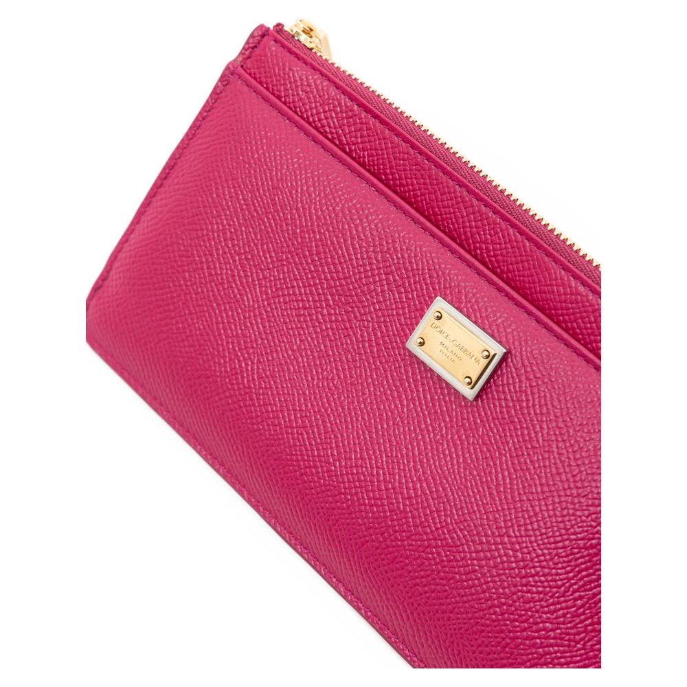 Dolce & Gabbana Fuchsia Leather Wallet Dolce & Gabbana