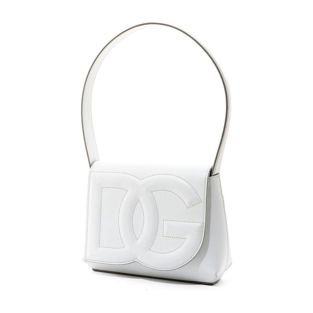 Dolce & Gabbana White Leather Handbag Dolce & Gabbana