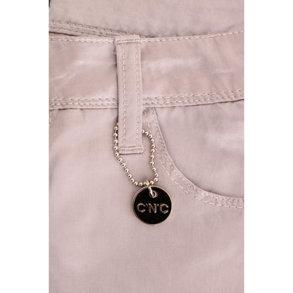 Costume National Beige Cotton Slim Fit Jeans