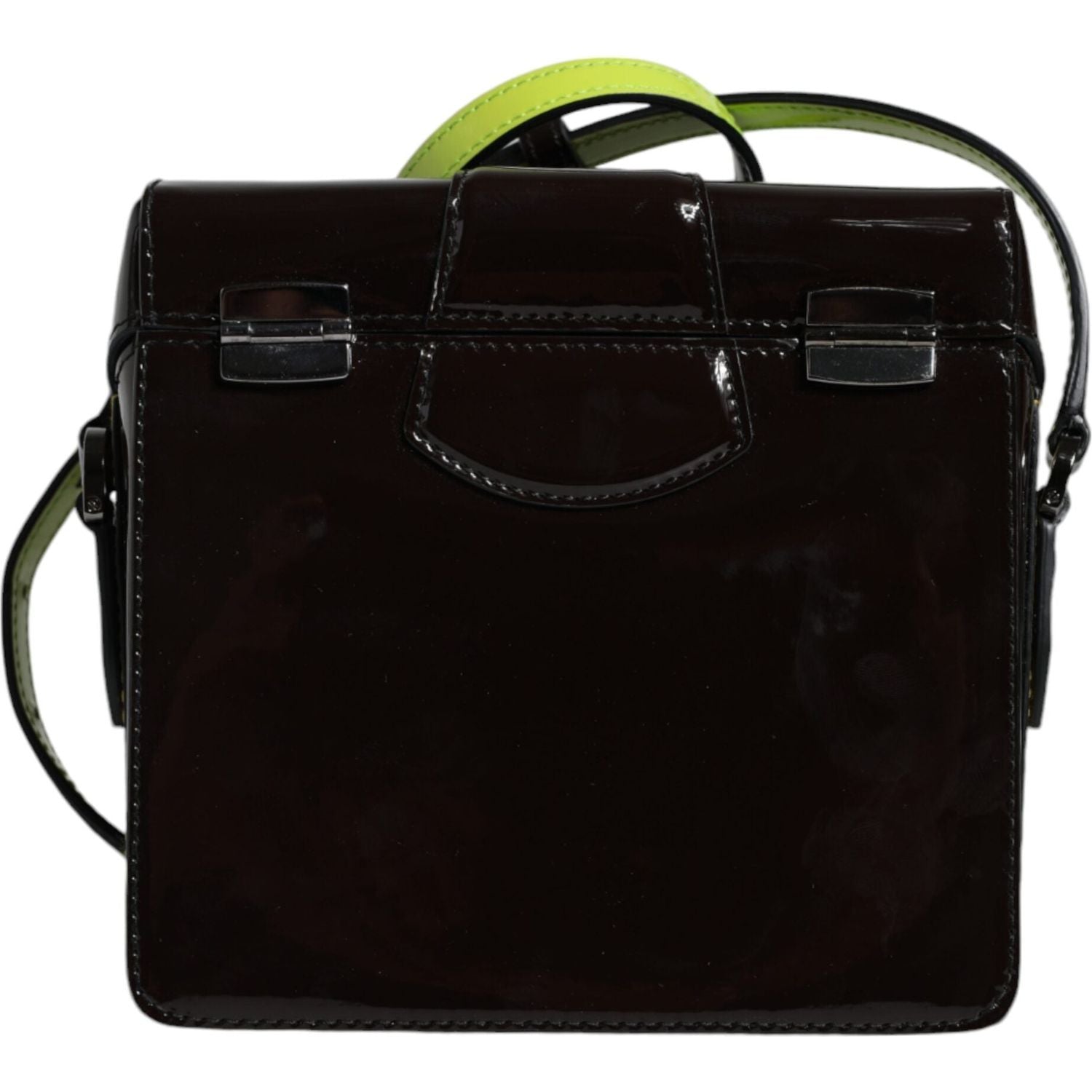 Front view with bag zipped and handles upright.