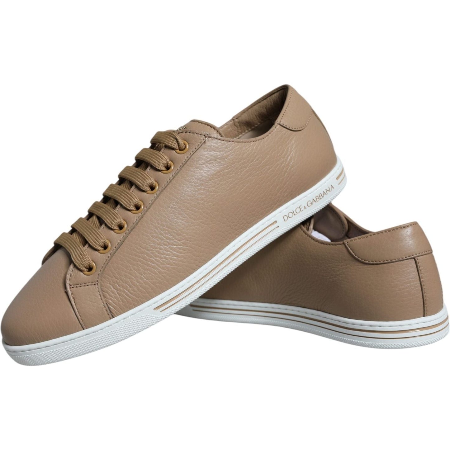 Dolce & Gabbana Brown Low Top Men Saint Tropez Sneakers Shoes Dolce & Gabbana