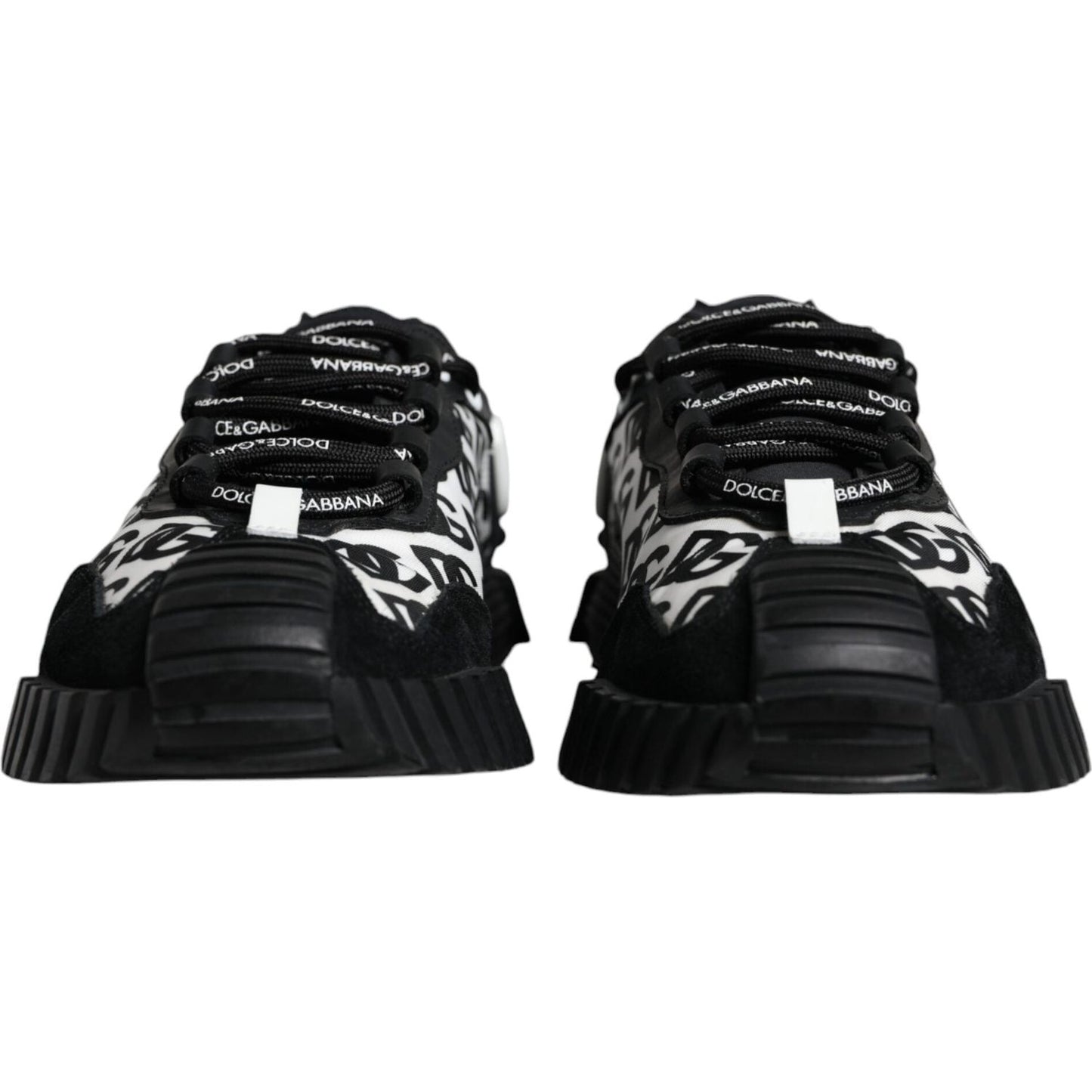 Dolce & Gabbana Black Logo Lace Up Low Top NS1 Sneakers Shoes Dolce & Gabbana