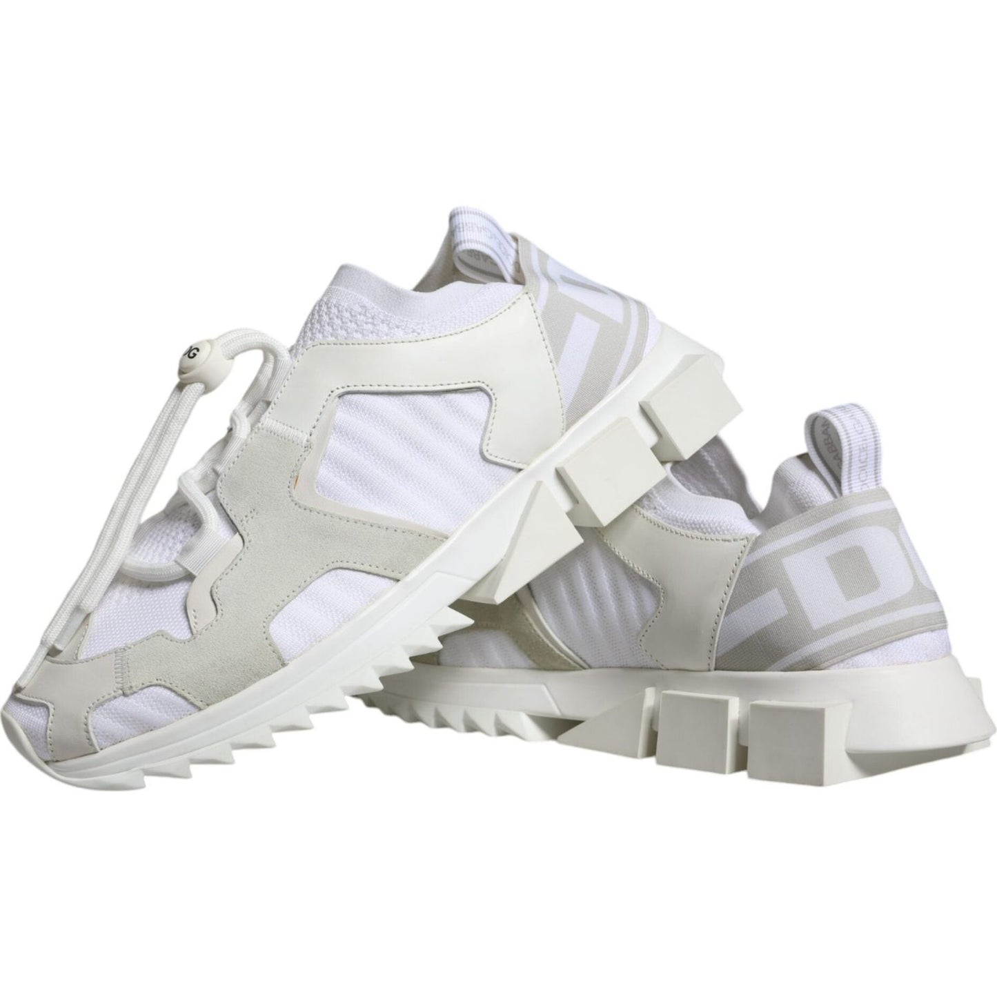 Dolce & Gabbana White Mesh Sorrento Trekking Sneakers Shoes Dolce & Gabbana