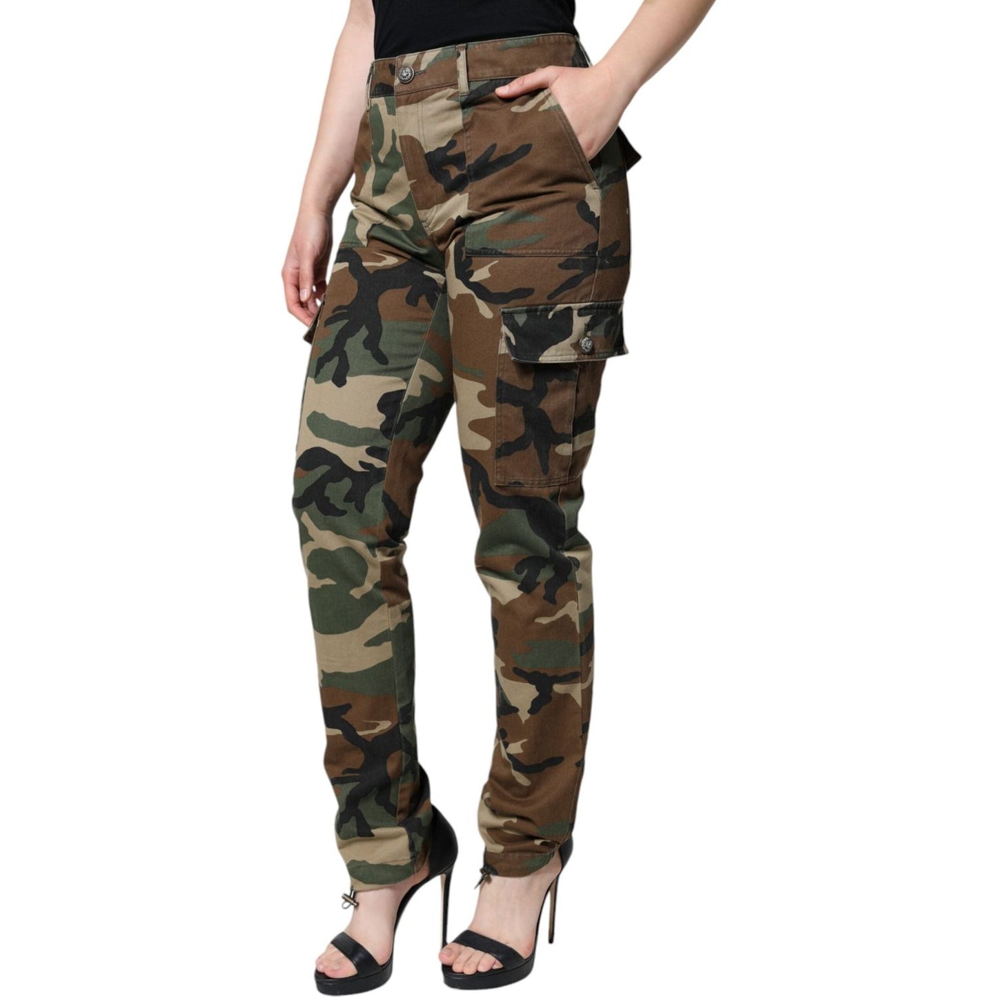 Dolce & Gabbana Multicolor Camouflage Cargo Pants Dolce & Gabbana