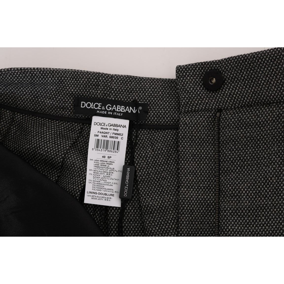 Dolce & Gabbana Chic High Waist Wool Mini Shorts Dolce & Gabbana