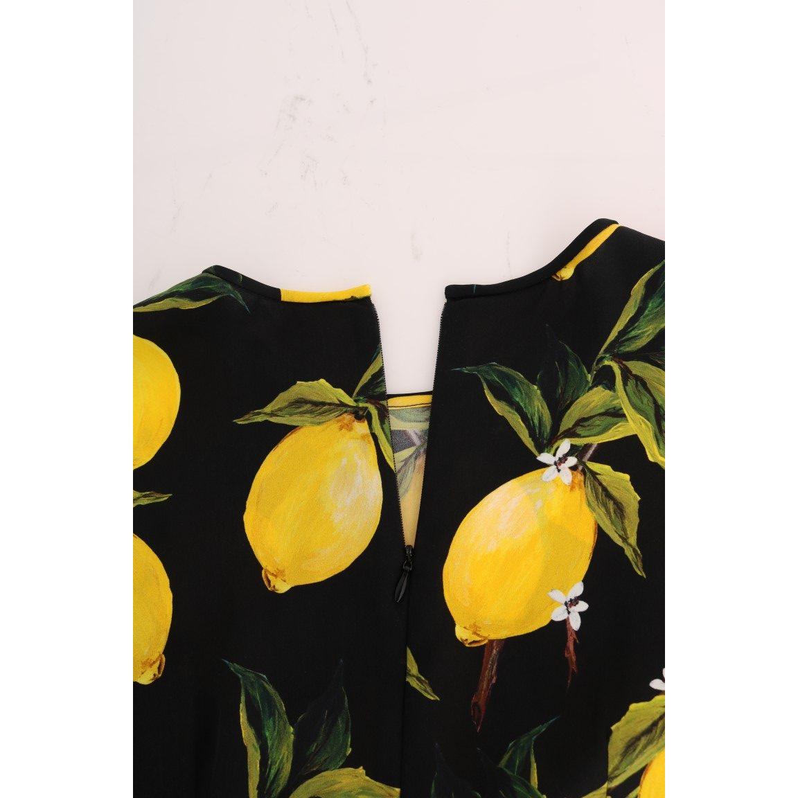 Dolce & Gabbana Sicilian Lemon Print Silk Blouse Dolce & Gabbana