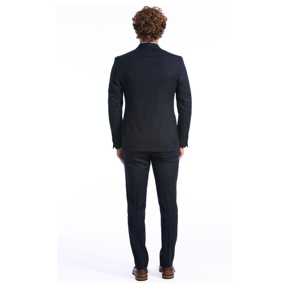 Baldinini Trend Blue Wool Suit