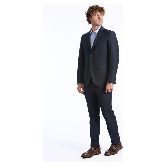 Baldinini Trend Black Wool Suit Baldinini Trend