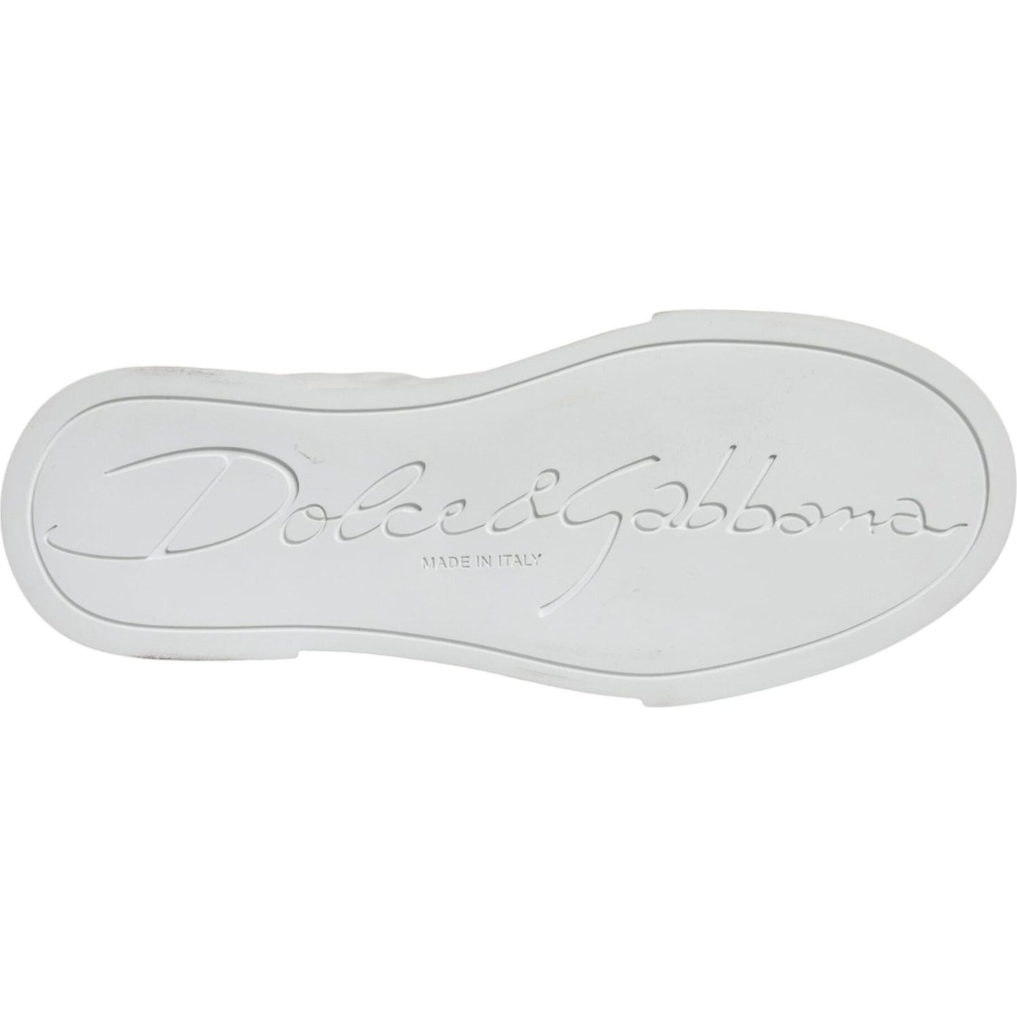 Dolce & Gabbana White Love Patch Portofino Sneakers Shoes Dolce & Gabbana