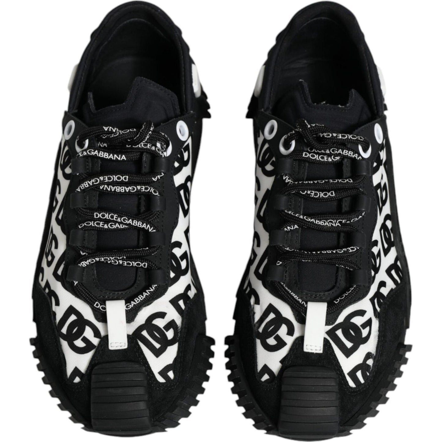 Dolce & Gabbana Black Logo Lace Up Low Top NS1 Sneakers Shoes Dolce & Gabbana