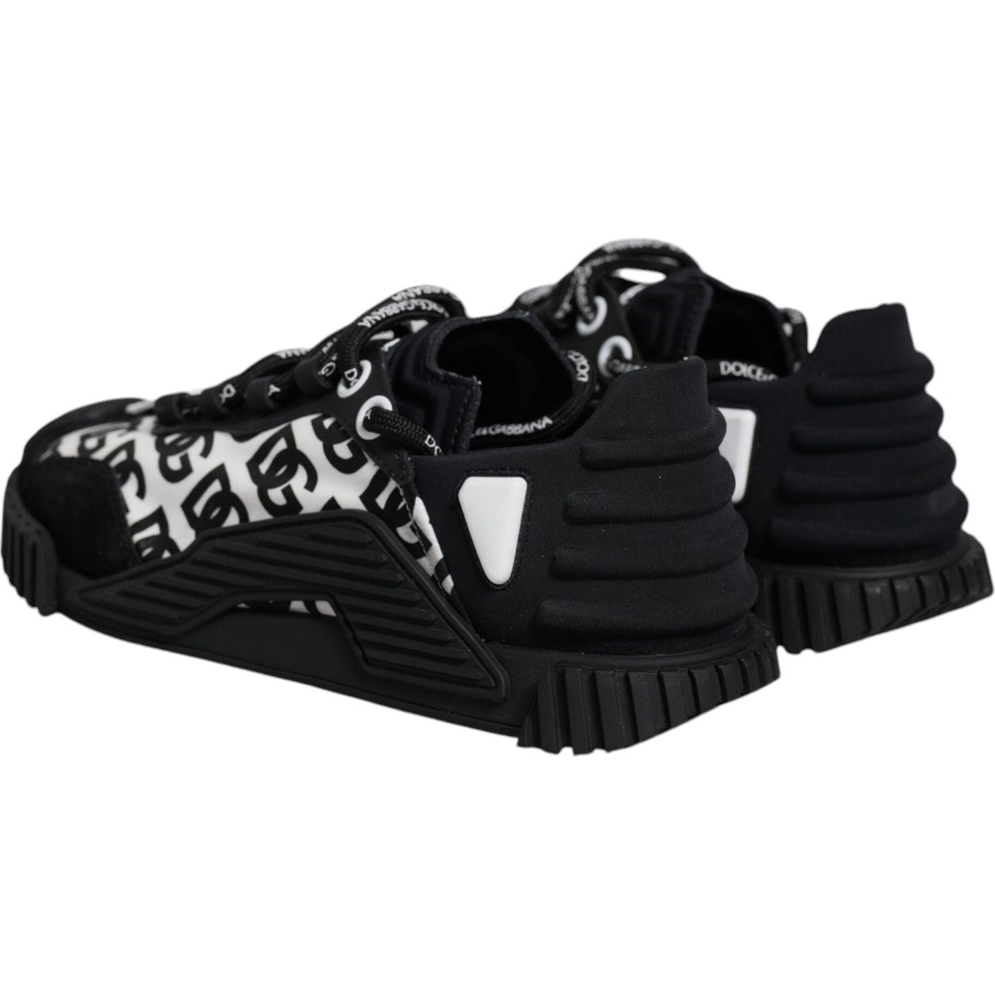 Dolce & Gabbana Black Logo Lace Up Low Top NS1 Sneakers Shoes Dolce & Gabbana