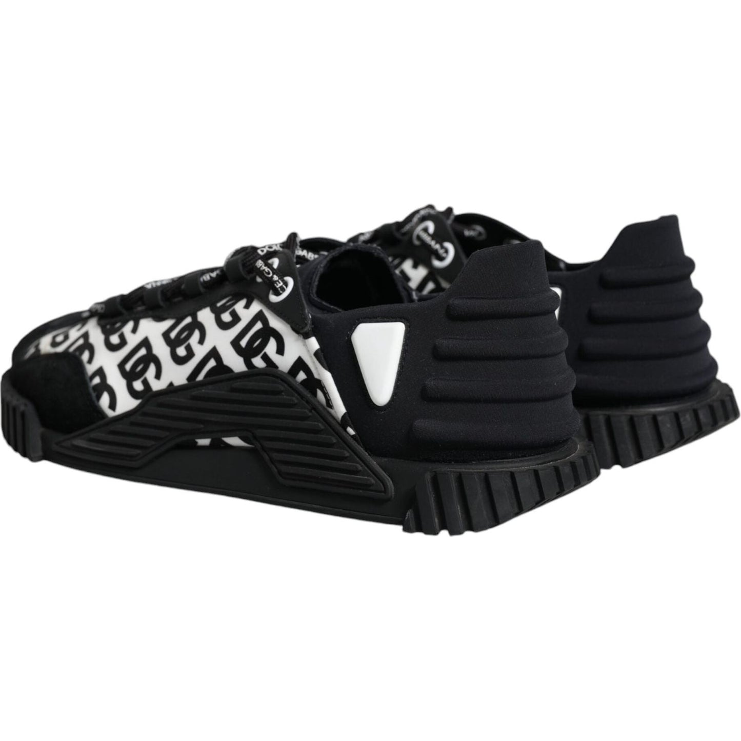 Dolce & Gabbana Black Logo Lace Up Low Top NS1 Sneakers Shoes Dolce & Gabbana