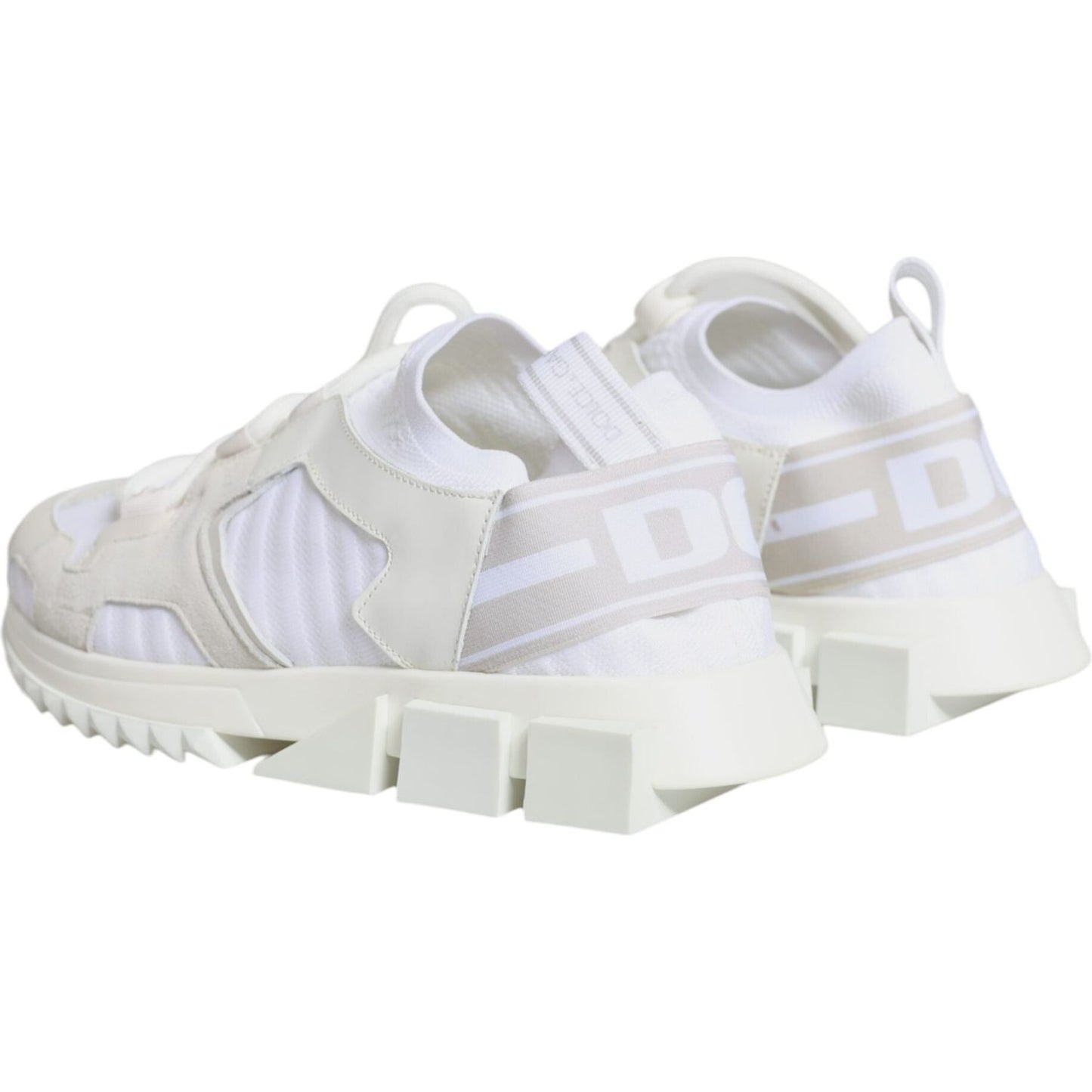 Dolce & Gabbana White Mesh Sorrento Trekking Sneakers Shoes Dolce & Gabbana