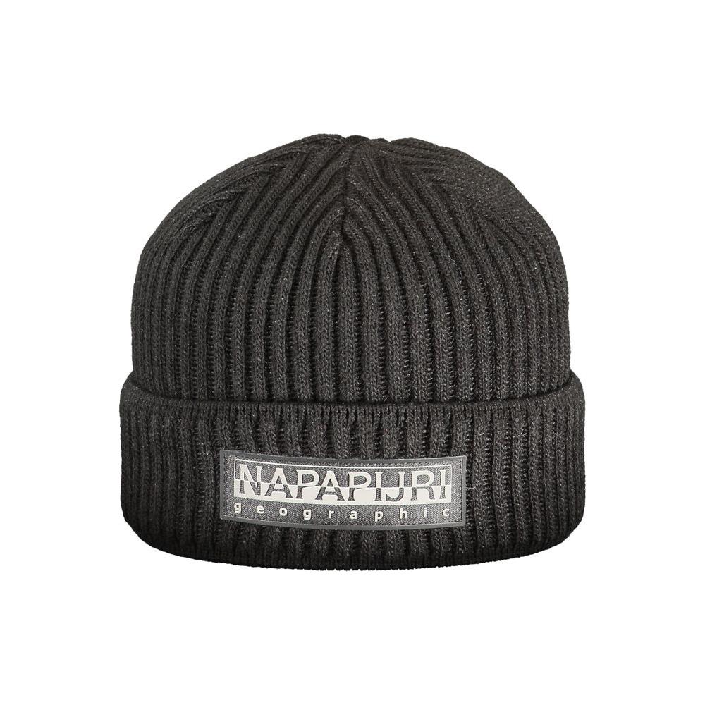 Napapijri Black Acrylic Hats & Cap