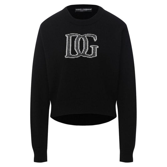 Dolce & Gabbana Black Wool Sweater Dolce & Gabbana