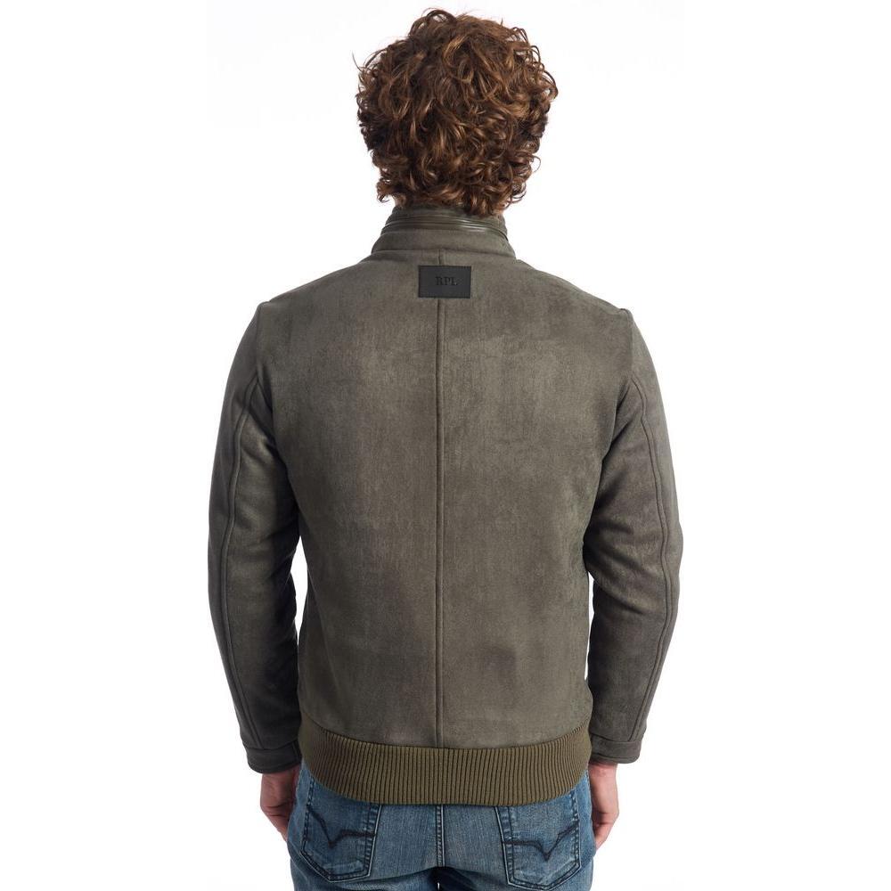 Roberto Pepe Luxury Green Eco Leather Men Jacket
