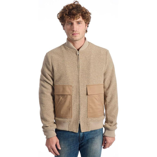 Roberto Pepe Luxury Beige Cotton Jacket Roberto Pepe Luxury