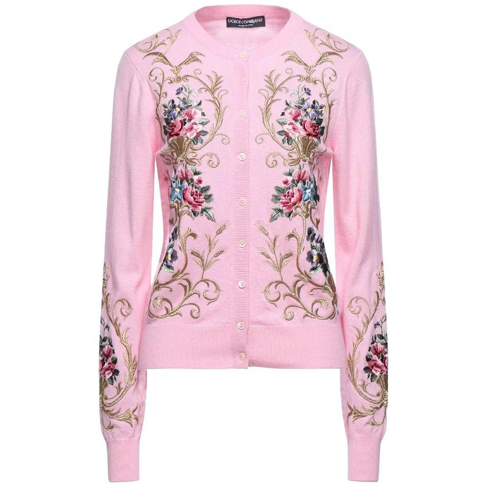 Dolce & Gabbana Pink Cashmere Sweater Dolce & Gabbana