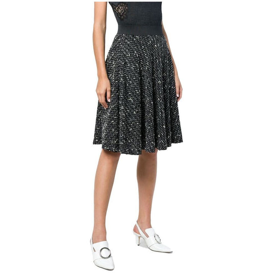 Dolce & Gabbana Black Wool Skirt Dolce & Gabbana