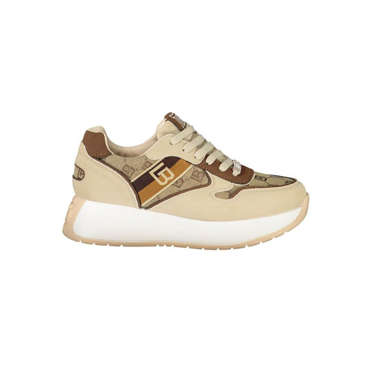 Laura Biagiotti Beige Polyester Sneaker Laura Biagiotti