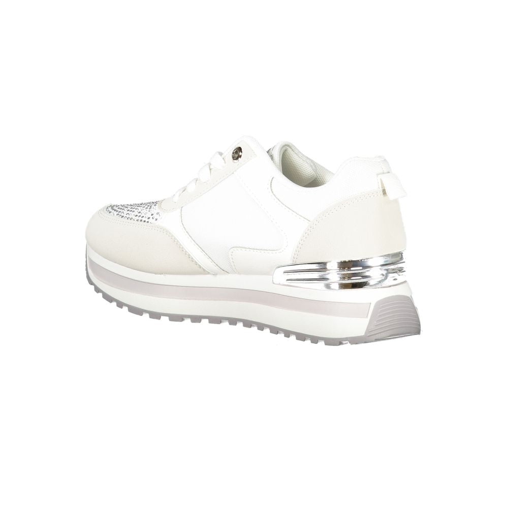 Laura Biagiotti White Polyester Sneaker Laura Biagiotti