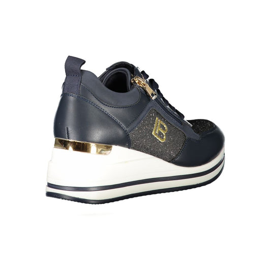 Laura Biagiotti Blue Polyester Sneaker Laura Biagiotti