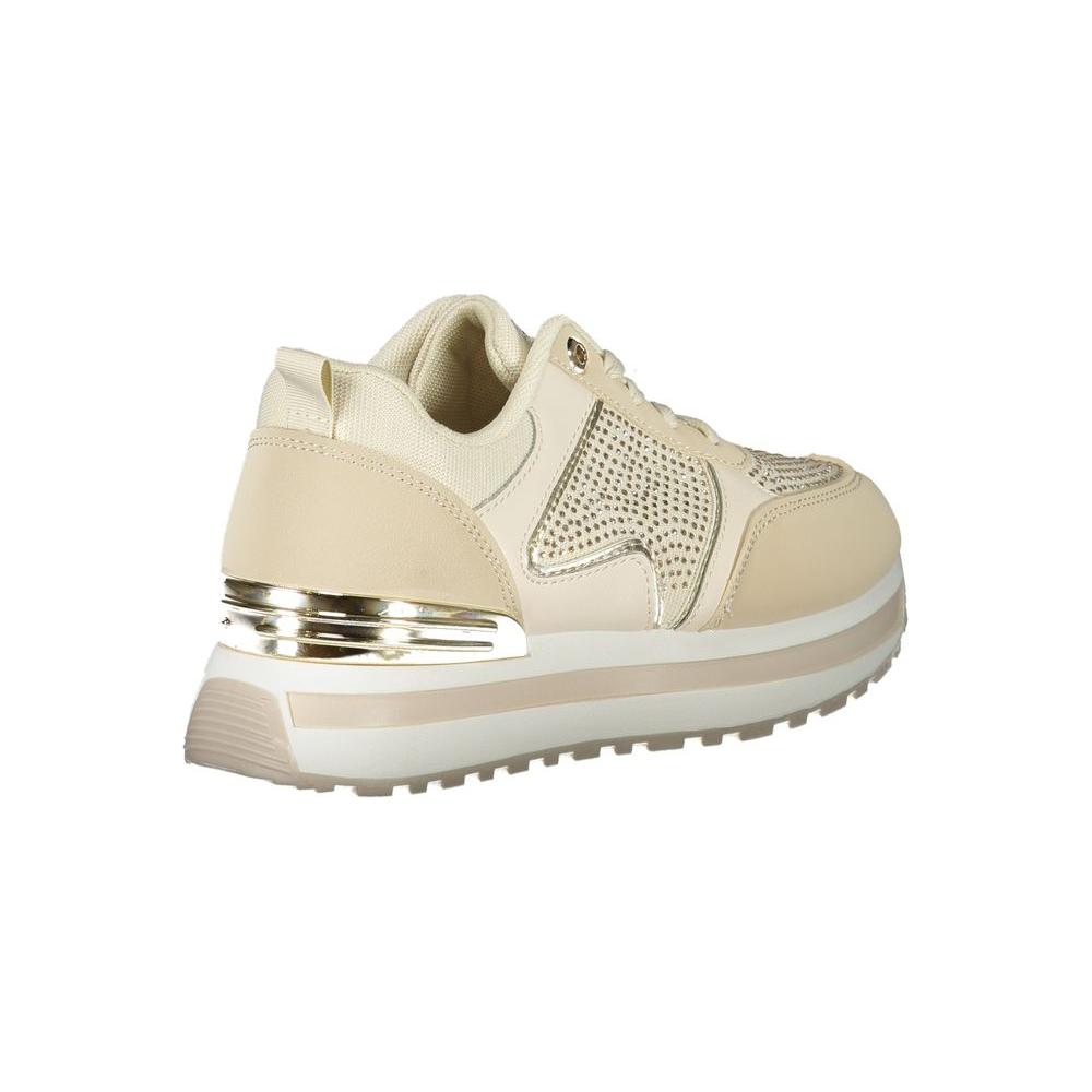 Laura Biagiotti Beige Polyester Sneaker Laura Biagiotti