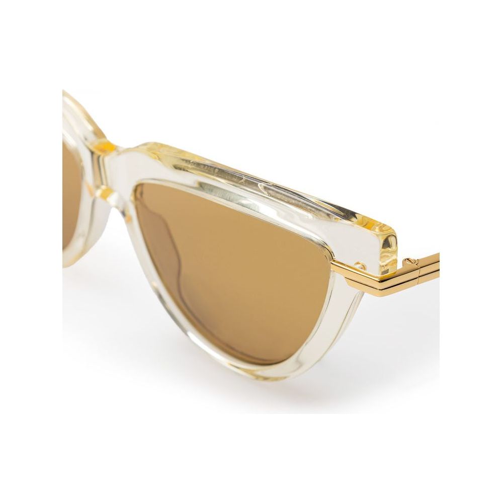 Bottega Veneta Beige Acetate Sunglasses Bottega Veneta