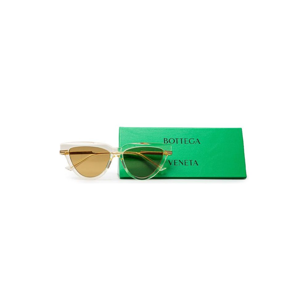 Bottega Veneta Beige Acetate Sunglasses Bottega Veneta