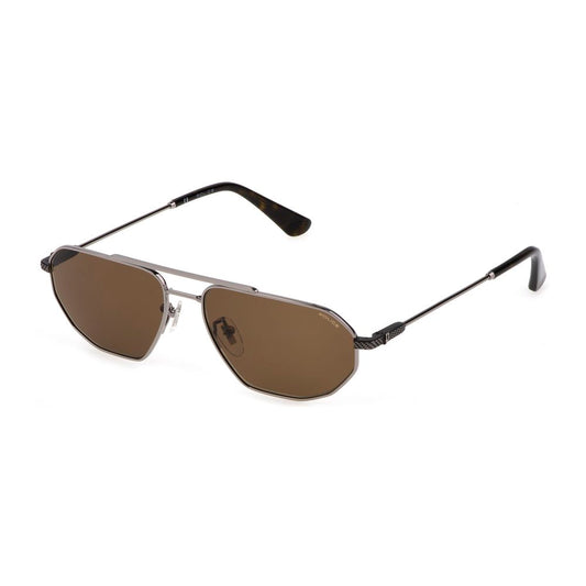 Police Gray Metal Sunglasses Police