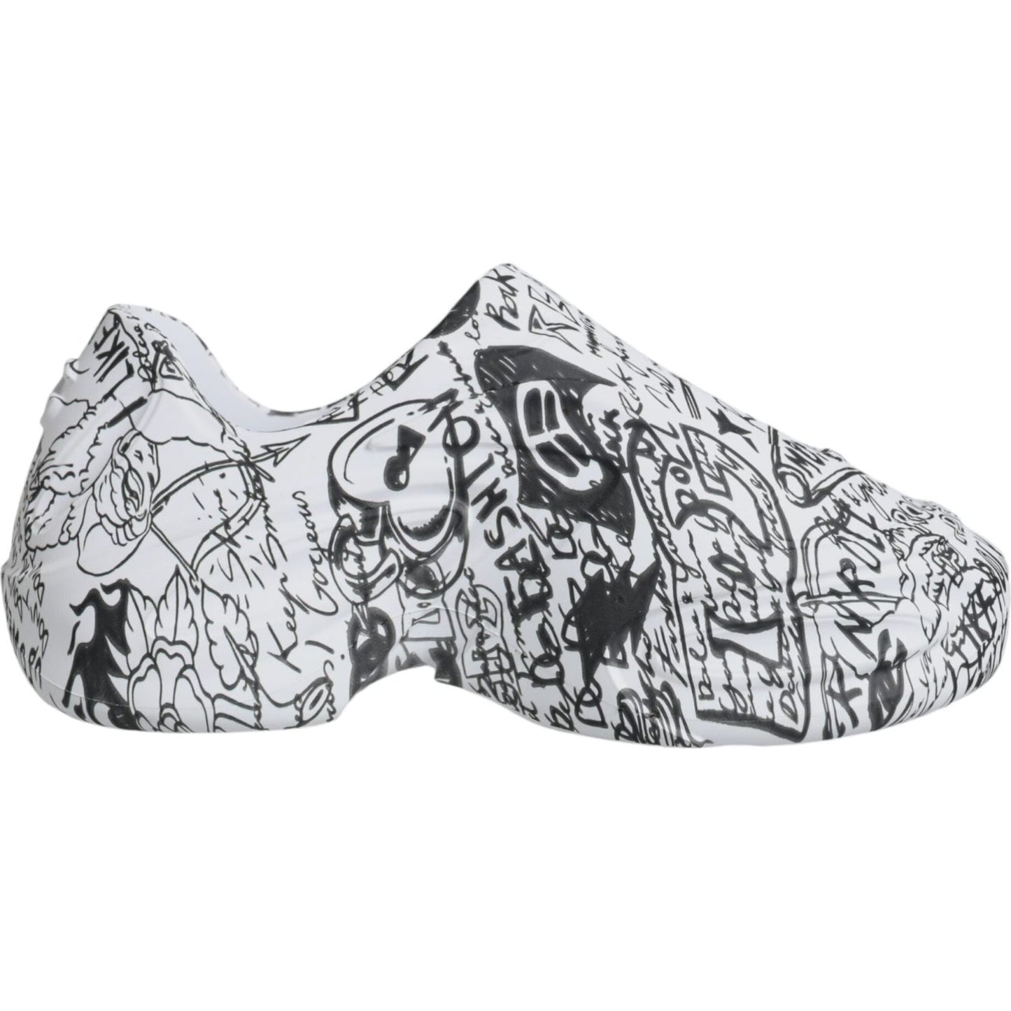 Dolce & Gabbana White Black Graffiti Daymaster Sneakers Shoes Dolce & Gabbana