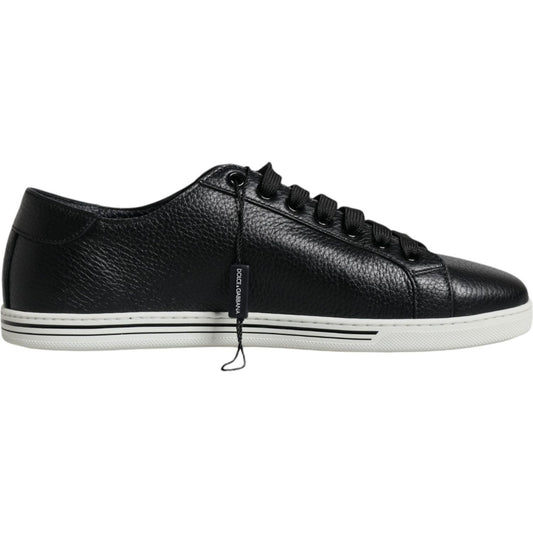 Dolce & Gabbana Black Low Top Men Saint Tropez Sneakers Shoes