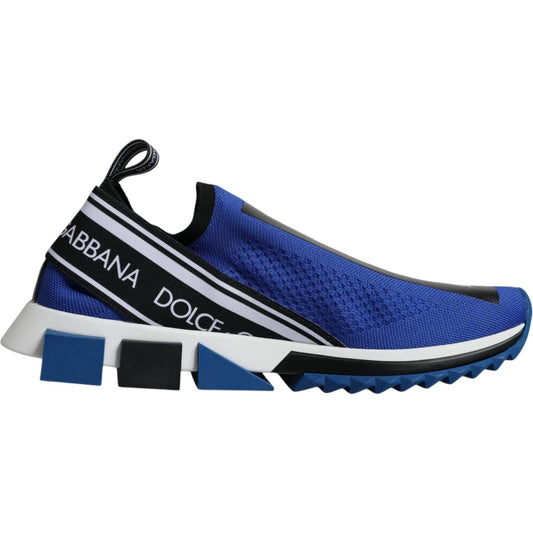 Dolce & Gabbana Blue Logo Low Top Sorrento Sneakers Shoes