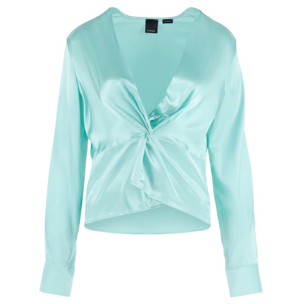 PINKO Green Silk Sweater PINKO