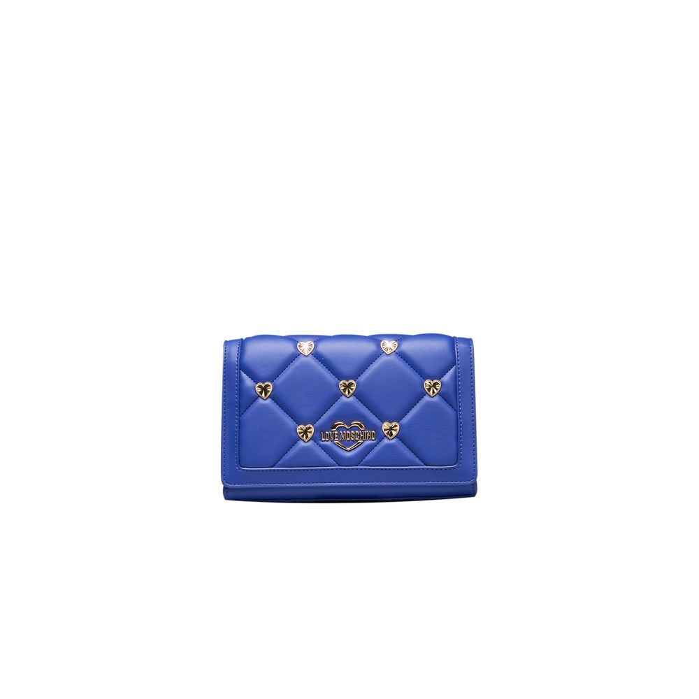 Love Moschino Blue Polyethylene Crossbody Bag Love Moschino