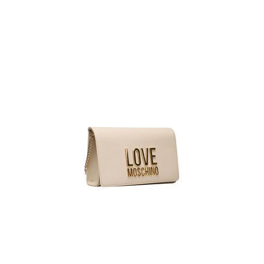 Love Moschino Beige Polyethylene Crossbody Bag Love Moschino