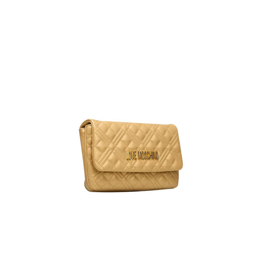 Love Moschino Gold Polyethylene Crossbody Bag Love Moschino