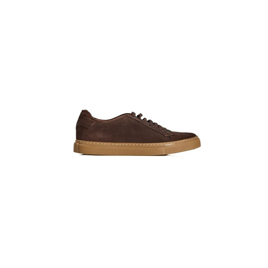 Roberto Pepe Luxury Brown Calfskin Sneaker