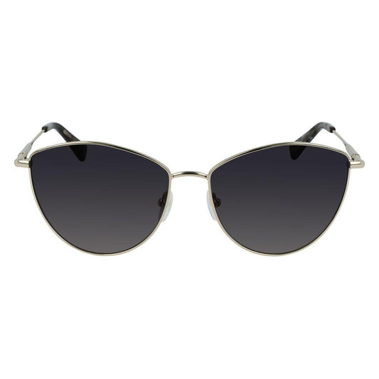 Longchamp Gold Metal Sunglasses Longchamp