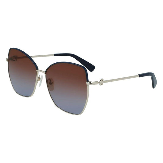 Longchamp Yellow Metal Sunglasses Longchamp