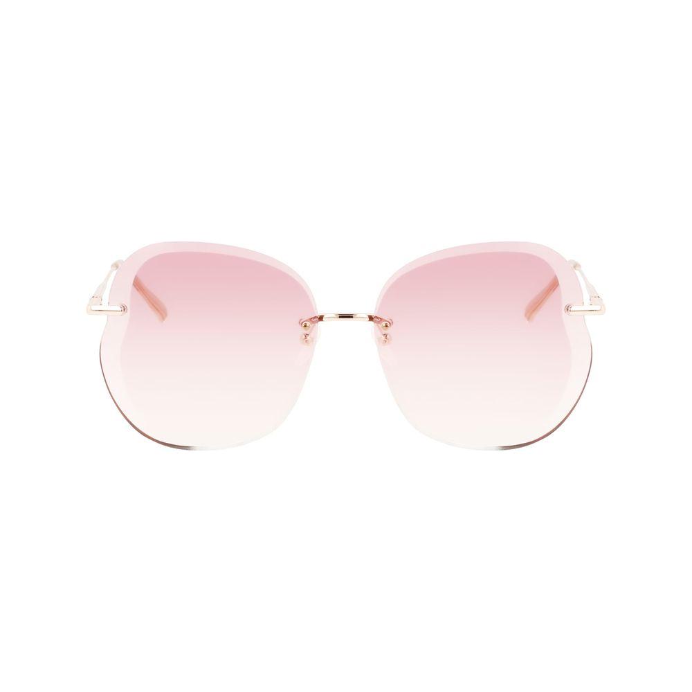 Longchamp Rose Gold Metal Sunglasses Longchamp