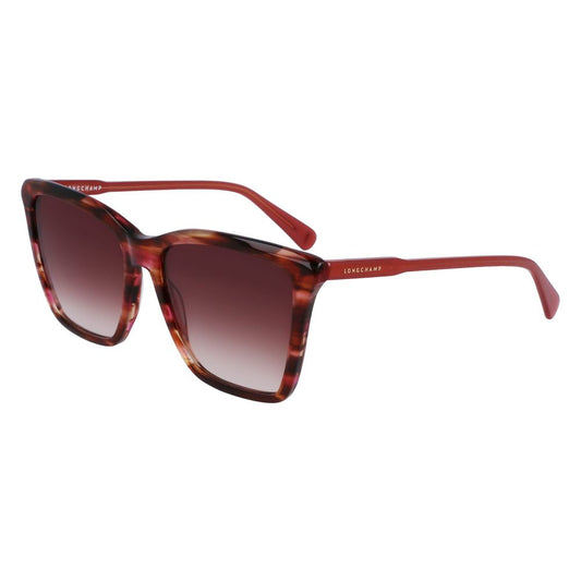 Longchamp Red Acetate Sunglasses Longchamp