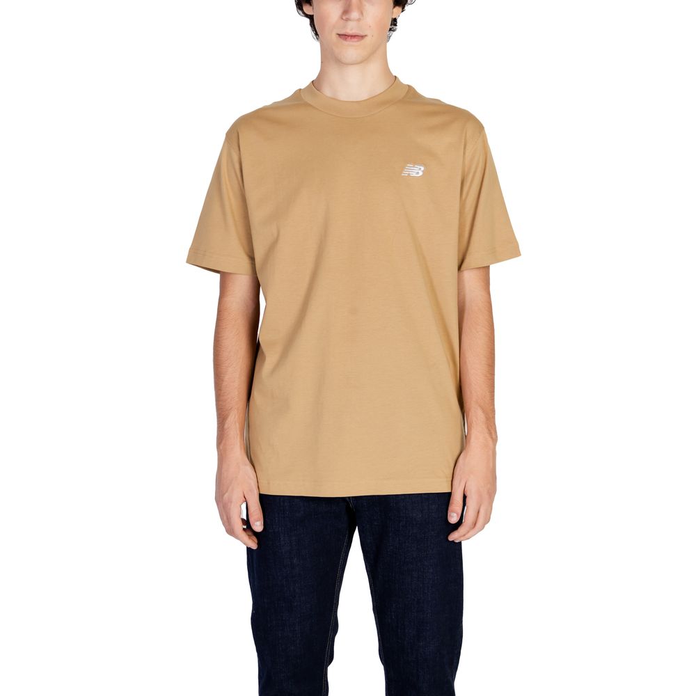 New Balance Beige Cotton T-Shirt New Balance