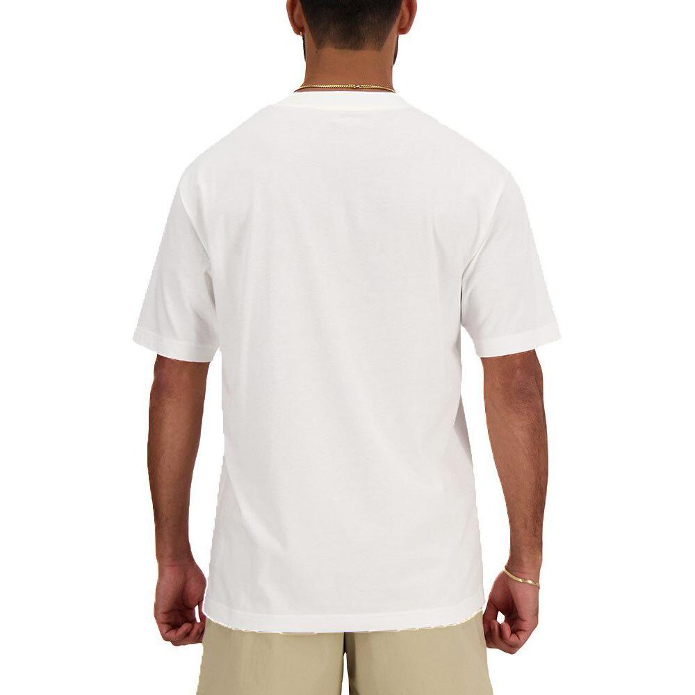 New Balance White Cotton T-Shirt New Balance